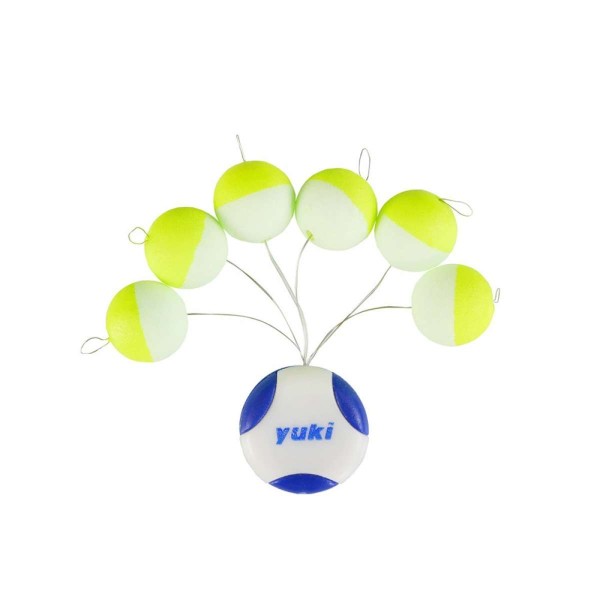 PERLES YUKI FLOTTANTES RONDES 01 13mm Yellow Glow