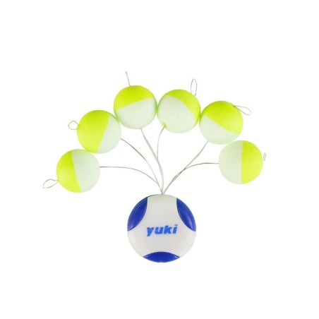 PERLES YUKI FLOTTANTES RONDES 01 13mm Yellow Glow