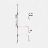 BAS DE LIGNE  FLASHMER METAL'CLIP - 3 HAMECONS N° 6