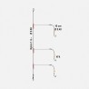 BAS DE LIGNE  FLASHMER METAL'CLIP - 3 HAMECONS N° 4
