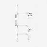 BAS DE LIGNE  FLASHMER METAL'CLIP - 3 HAMECONS N° 2