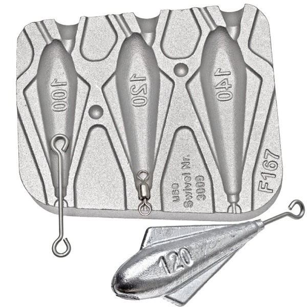 MOULE A PLOMBS AILETTE 100-120-140GRS - MOU167