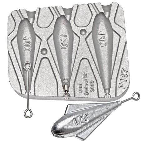 MOULE A PLOMBS AILETTE 100-120-140GRS - MOU167