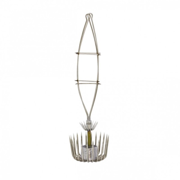 LEURRE FLASHMER TURLUTTE CAGE PLOMBEE - INOX - 150 g