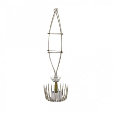 LEURRE FLASHMER TURLUTTE CAGE PLOMBEE - INOX - 150 g