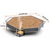 SERPENTIN ESCARGOT HEXAGONAL GENERATEUR DE FUMEE FROIDE POUR FUMOIR