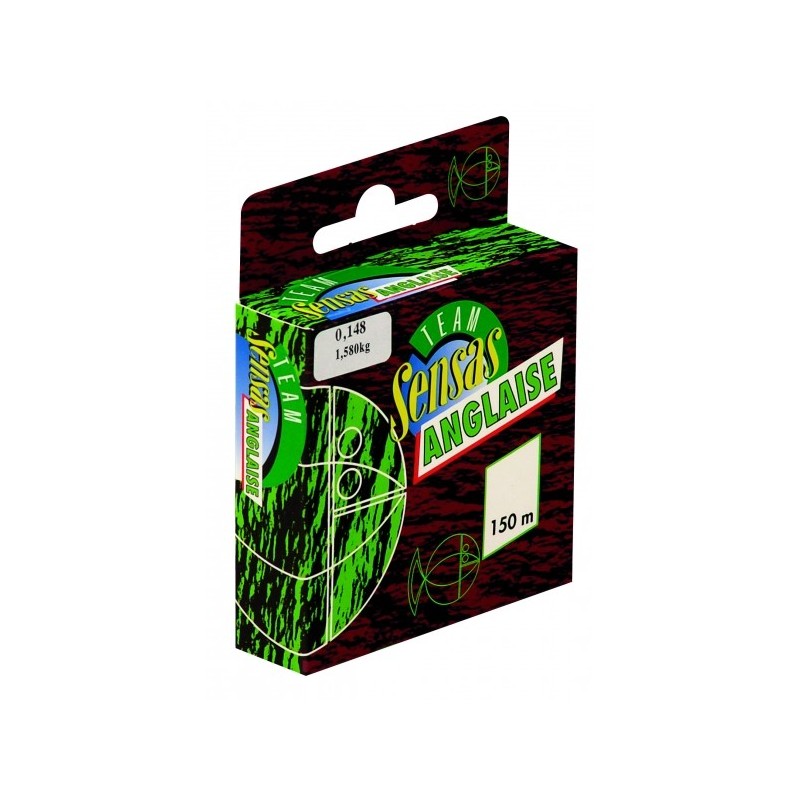 NYLON SENSAS TEAM SENSAS ANGLAISE 150M D.14,8 ---