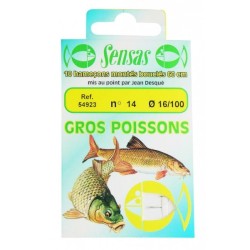 HAMECON SENSAS POCHETTE 10 MTES GROS POISSON 14/14 