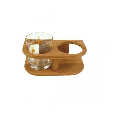 Support de verres bamboo pour 2 verres