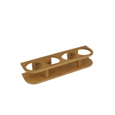 Support de verres bamboo 4 verres - BAMBOO MARINESYSTEM - - en stock - Support