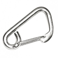 Mousqueton pompier avec oeil 12 inox  ---