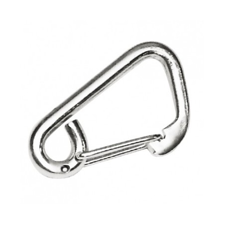 Mousqueton pompier avec oeil 12 inox  ---