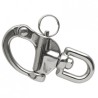 Mousqueton drisse émerillon inox - 87Mm  ---
