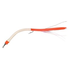 LEURRE FLASHMER  BLISTER 2 ANGUILLON BICOLORE 7/0 ROUGE/BLANC ---