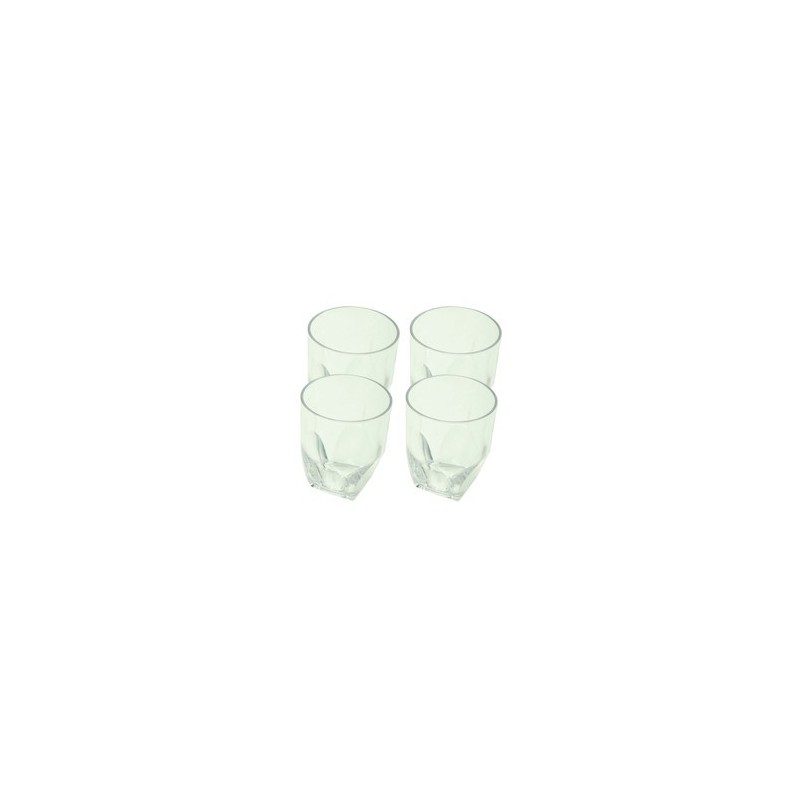 4 VERRES A EAU - en stock - Vaisselle Incassable