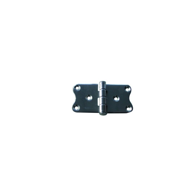 2 CHARNIERES INOX ASI 316 75x40 mm ---