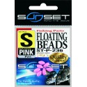 PERLES SUNSET FLOATING BEADS M-PINK ---ndd