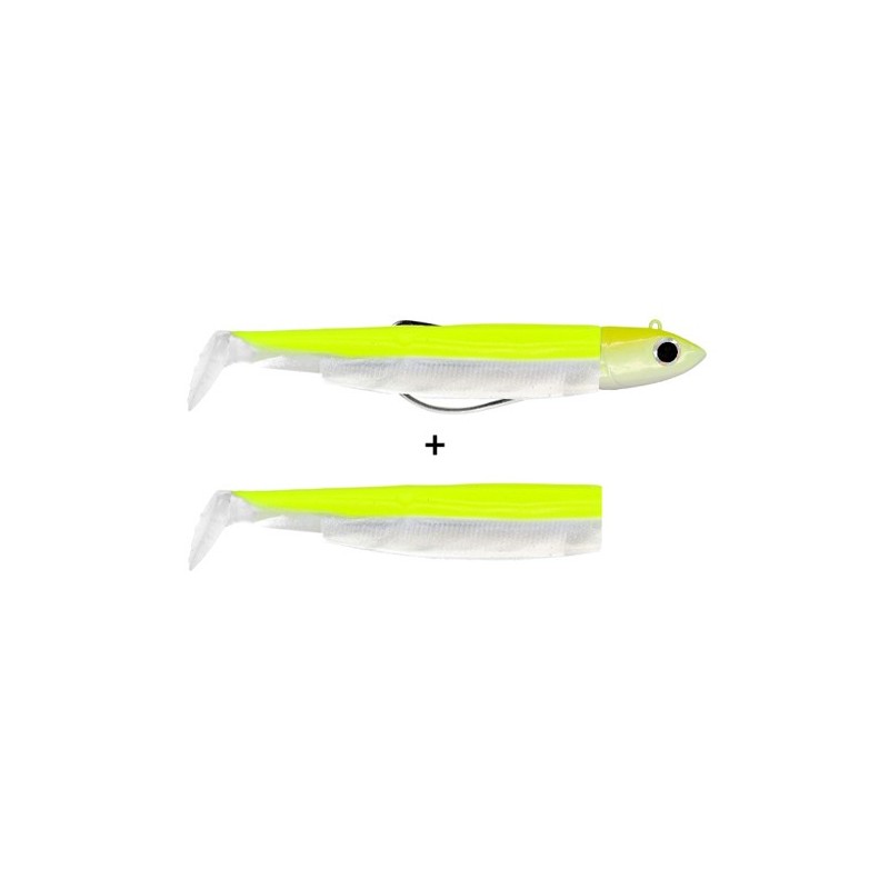 LEURRE FIIISH Combo BM120 - Off Shore 25g Jaune Fluo+ rech. Jaune Fluo / Blanc 