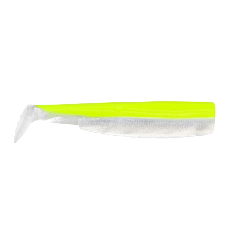 LEURRE FIIISH 3 corps Jaune Fluo /  Blanc  Black Minnow 120