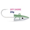 2 tetes plombées FIIISH CRAZY SAND EEL 150 Vert Nacré - Off Shore 20g CSE150  