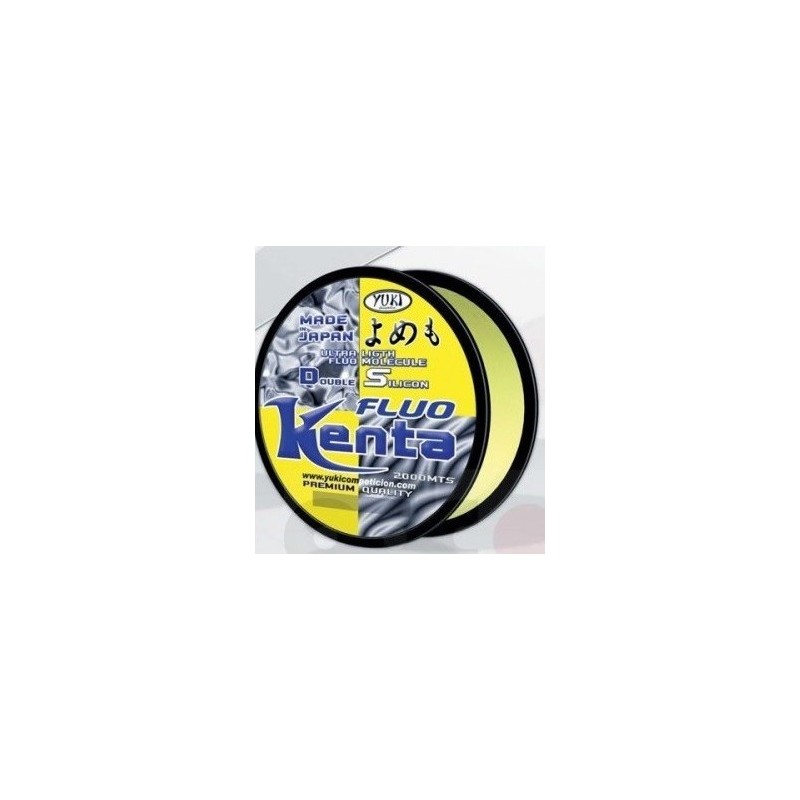 NYLON YUKI KENTA FLUO JAUNE 0.12MM 2000 MT - en stock - Nylon