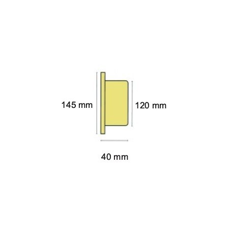 Baromètre - Laiton - 145 mm - Fond Couleurs