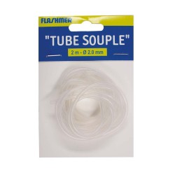 GAINE TUBE SILICONE SOUPLE 1.5 mm - 2 m - TRANSLUCIDE