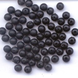 PERLES MOLLES NOIRES 8 mm sachet de 30 - en stock - Perles