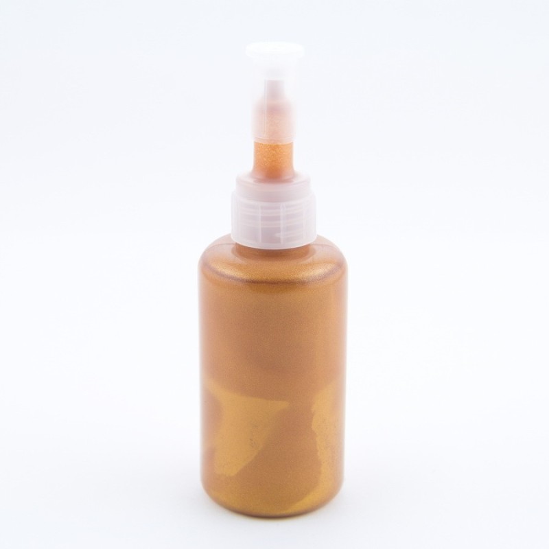 Colorant liquide Nacre Or Rouge 35 ml pour Plastique liquide   - en stock - Colorants Nacrés