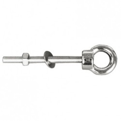 Piton A  oeil inox diamètre 8mm - 60mm ---