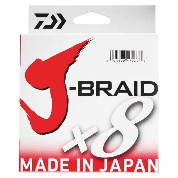 Tresse Daiwa J-Braid 8B – 150m – 16mm – 9kg – Verte – Neuve