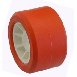 GALET 100 BI-MATIERE ROUGE - 50x100 mm A21,5 pour remorque