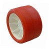 GALET 120 POLYAMIDE ROUGE - 75x120 mm A21 pour remorque