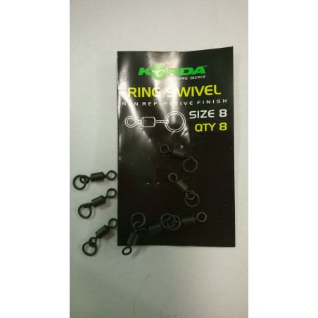 Korda Ring Swivels Size 8 - 8 pcs