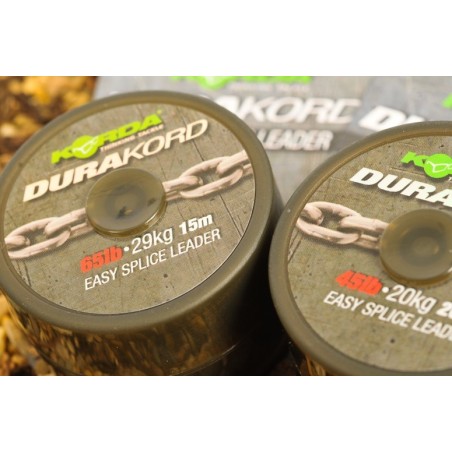 Dura-Kord Dyneema Spliceable Leader 20m 45lb - KORDA ---