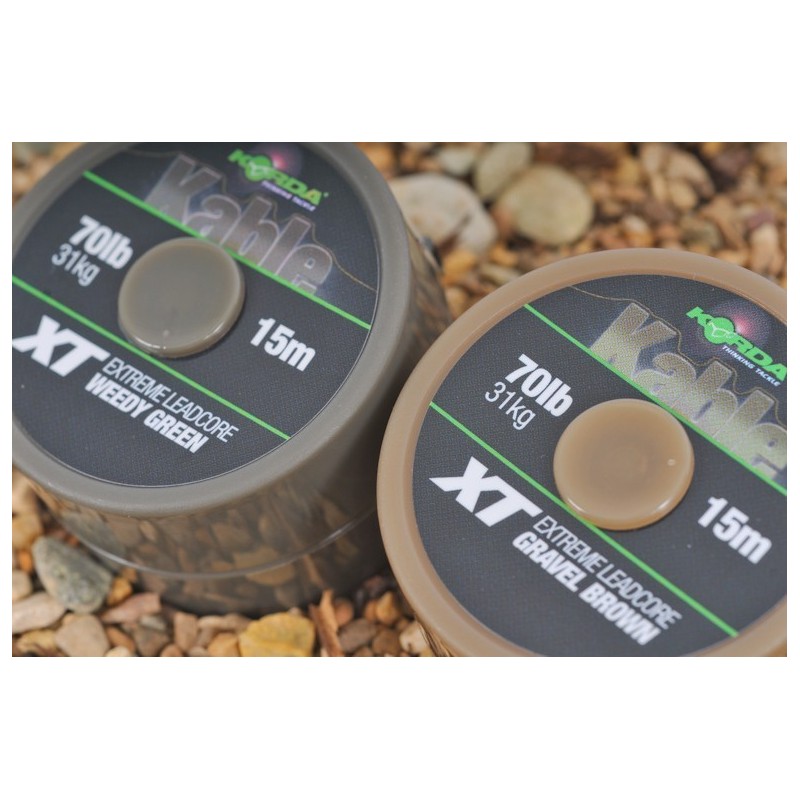 Kable XT Extreme Leadcore 70lb 15m Green - en stock - Accessoires Korda