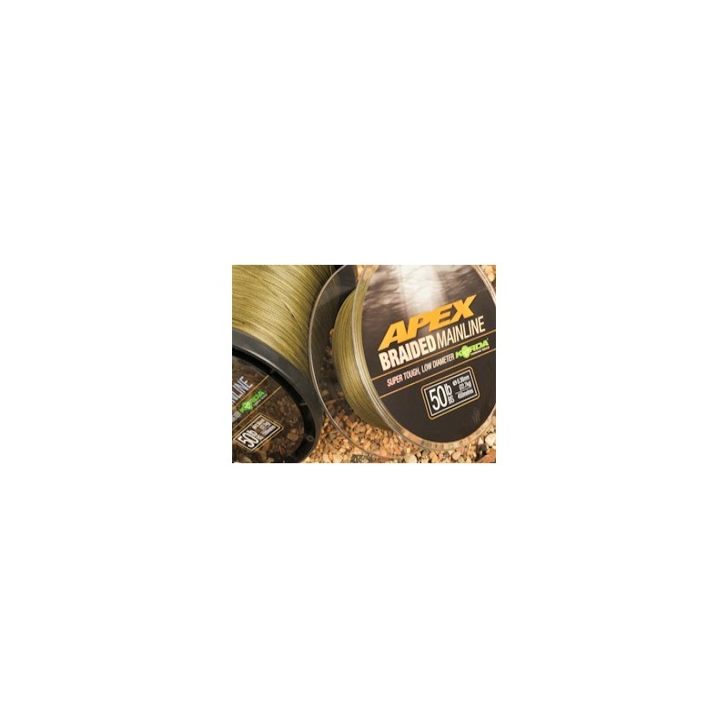 TRESSE KORDA Apex braided Mainline 0,23mm - 30lb - 450 m ---