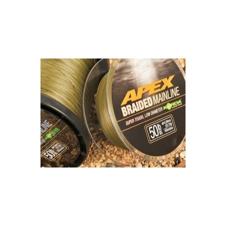 TRESSE KORDA Apex braided Mainline 0,23mm - 30lb - 450 m ---