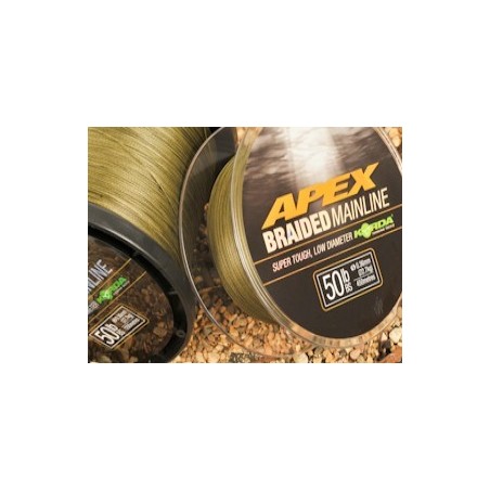 TRESSE KORDA Apex braided Mainline 0,23mm - 30lb - 450 m ---ndd