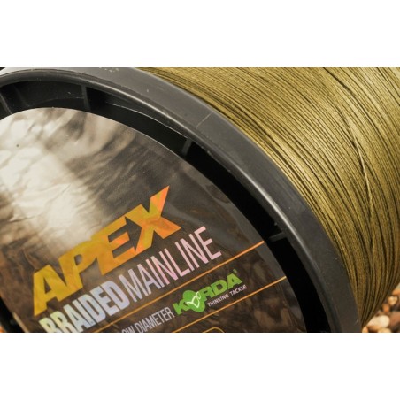 TRESSE KORDA Apex braided Mainline 0,23mm - 30lb - 450 m ---