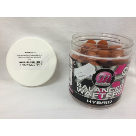 Bouillettes Equilibrées Mainline Balanced Waffters Hybrid 15 mm ---ndd