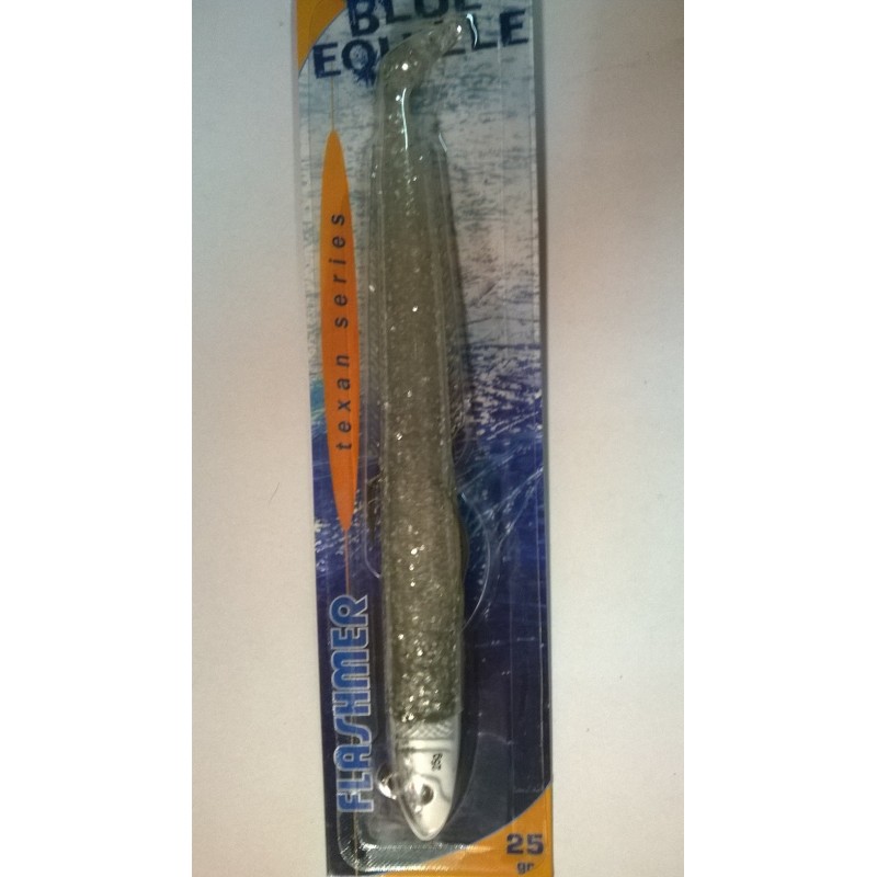 LEURRE FLASHMER BLUE EQUILLE 25 g - CHROME (104)