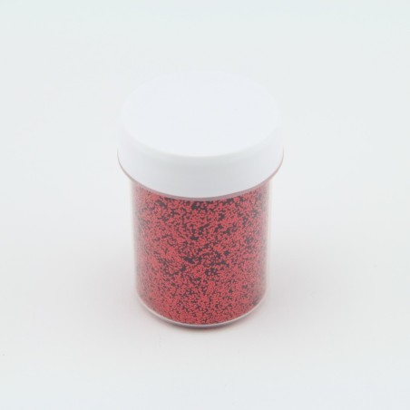 Paillettes rondes Rouge - 0,4mm - 40 ml  pour plastique liquide - PLSPAI406