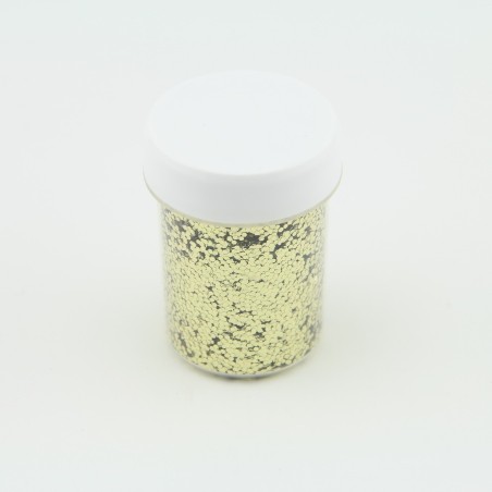 Paillettes rondes Or - 1mm - 40 ml  pour plastique liquide - PLSPAI415