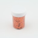 Paillettes rondes Orange - 1mm - 40 ml  pour plastique liquide - PLSPAI417