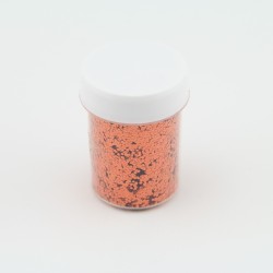 Paillettes rondes Orange - 1mm - 40 ml  pour plastique liquide - PLSPAI017