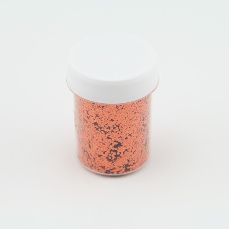 Paillettes Orange - 1mm - 40 ml pour Plastique liquide  - en stock - Pailettes 1 mm