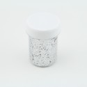 Paillettes rondes Argent - 1mm - 40 ml pour plastique liquide - PLSPAI019