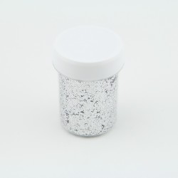 Paillettes rondes Argent - 1mm - 40 ml pour plastique liquide - PLSPAI419
