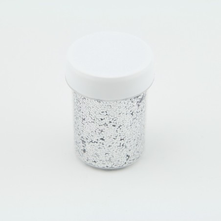 Paillettes Argent - 1mm - 40 ml pour Plastique liquide  - en stock - Pailettes 1 mm